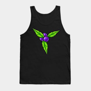 Purple Berrys On A Mistletoe For Christmas Tank Top